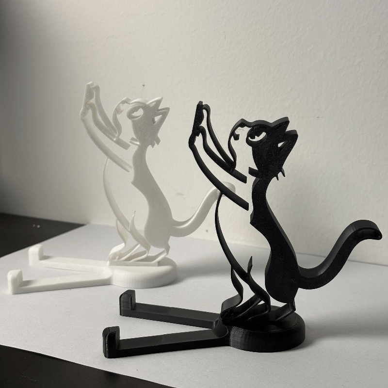 Desk Phone Stand - Abstrakcyjny, minimalistyczny stojak na telefon w