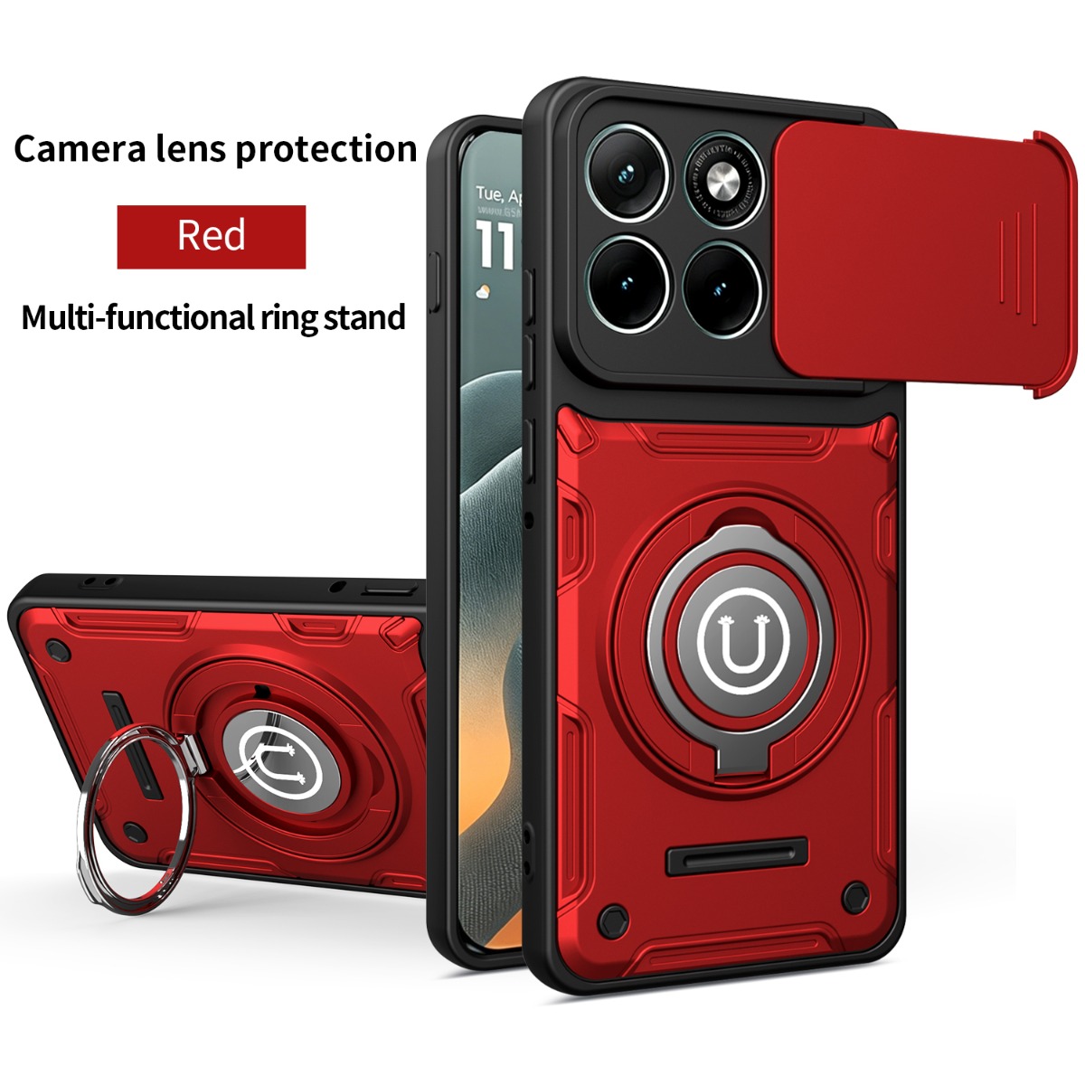 Phone Ring Holder - Etui na telefon z pierścieniem antyuderzeniowym