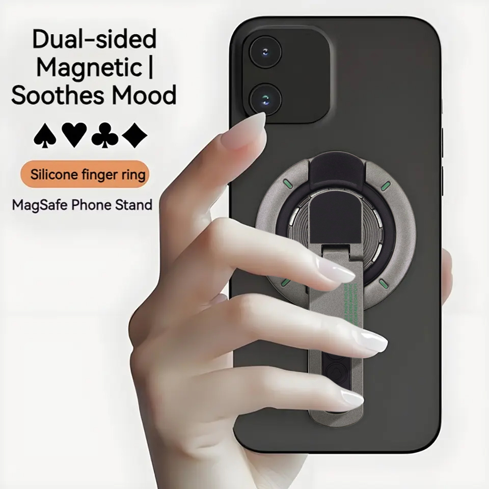 Desk Phone Stand - Dwustronny magnetyczny uchwyt pierścieniowy do telefonu