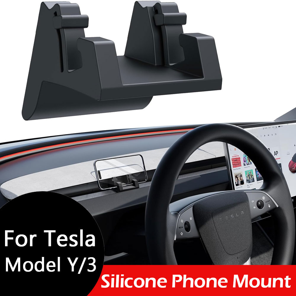 Phone Accessories Hooks - Silikonowy uchwyt na telefon do Tesla