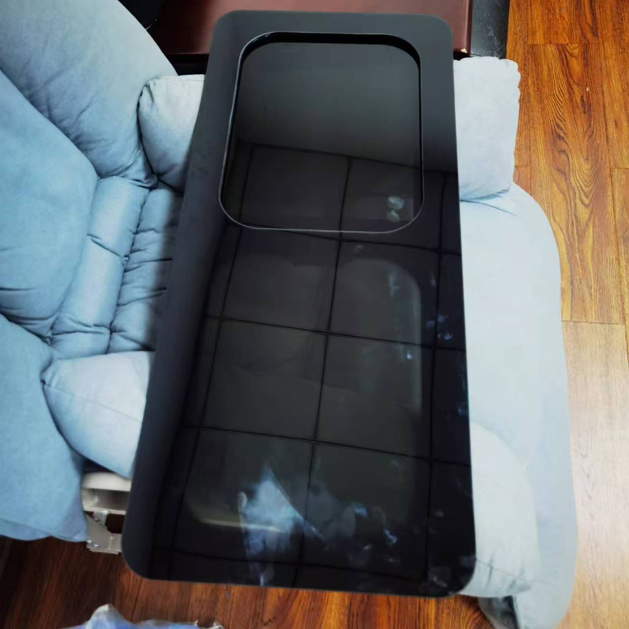 Tempered Glass Screen - Aluminiowe okno przesuwne z hartowanego szkła