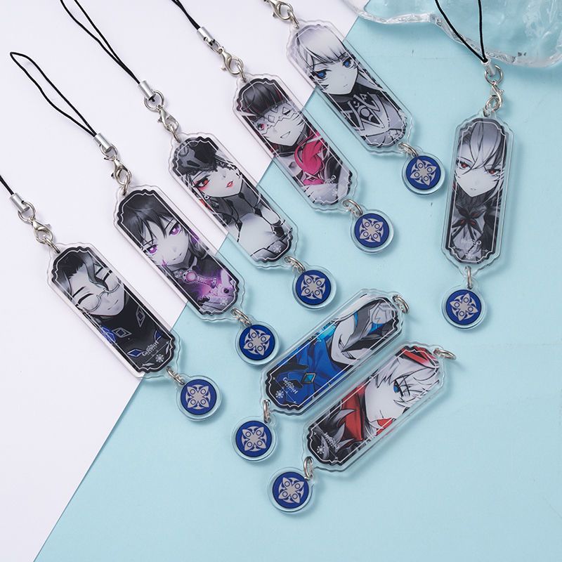 8 szt. Anime Breloczek Genshin – Phone Accessories Jewelry recenzja i cena