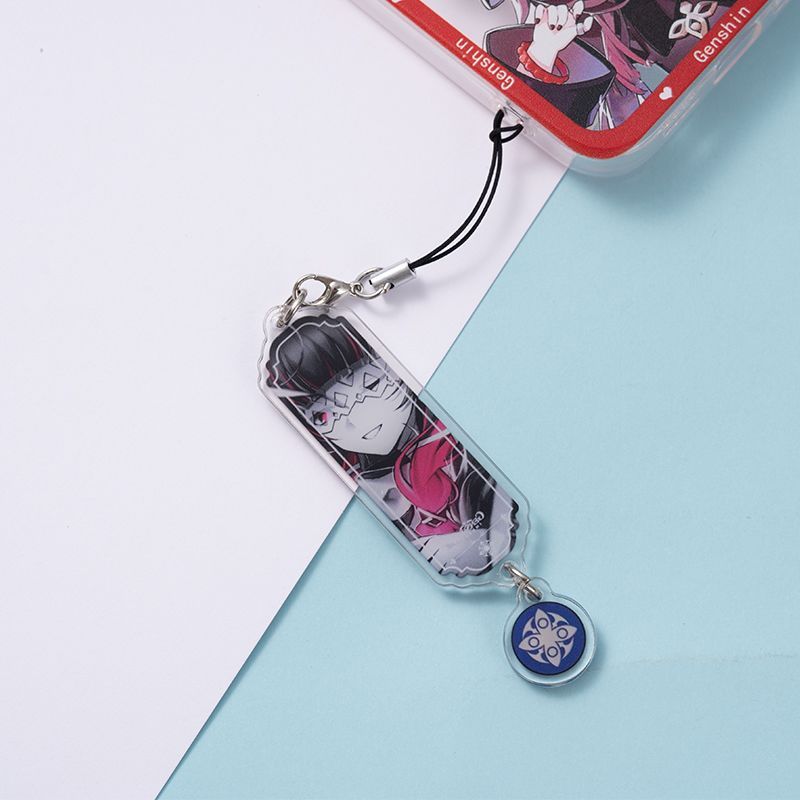 8 szt. Anime Breloczek Genshin – Phone Accessories Jewelry recenzja i cena