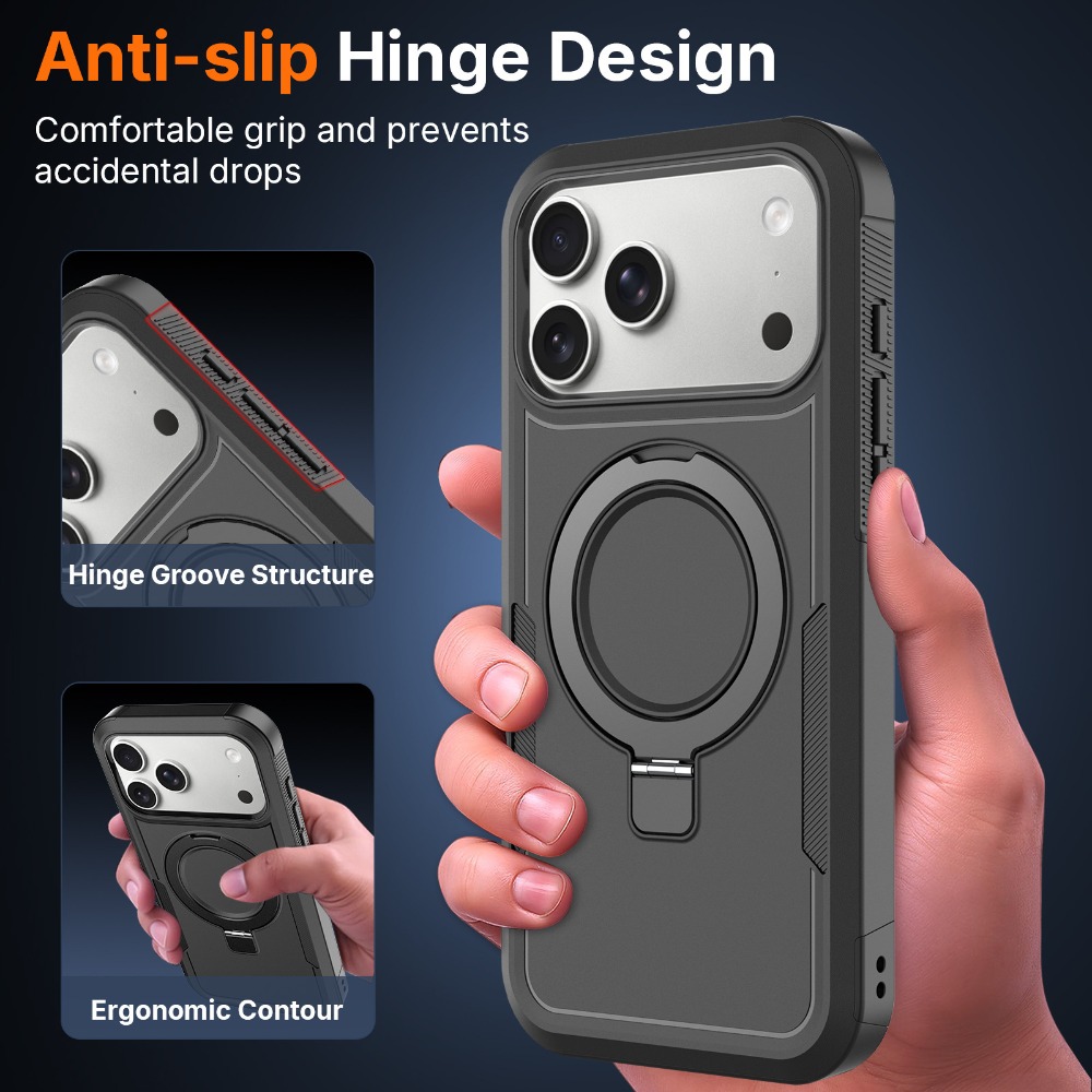 Matowe metalowe etui z magnety – Phone Ring Holder recenzja i cena